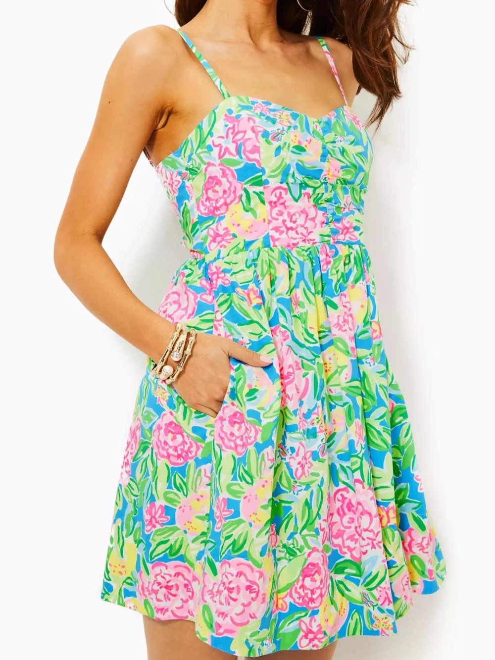 Lilly Pulitzer Ilana Sundress in “Grove Garden”